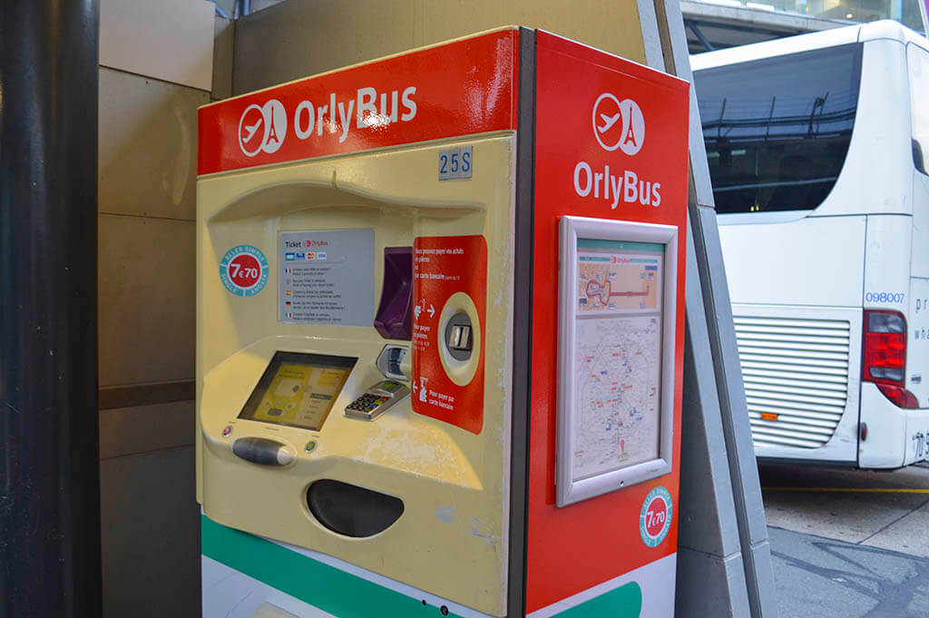 Orlybus. Biglietterie automatiche