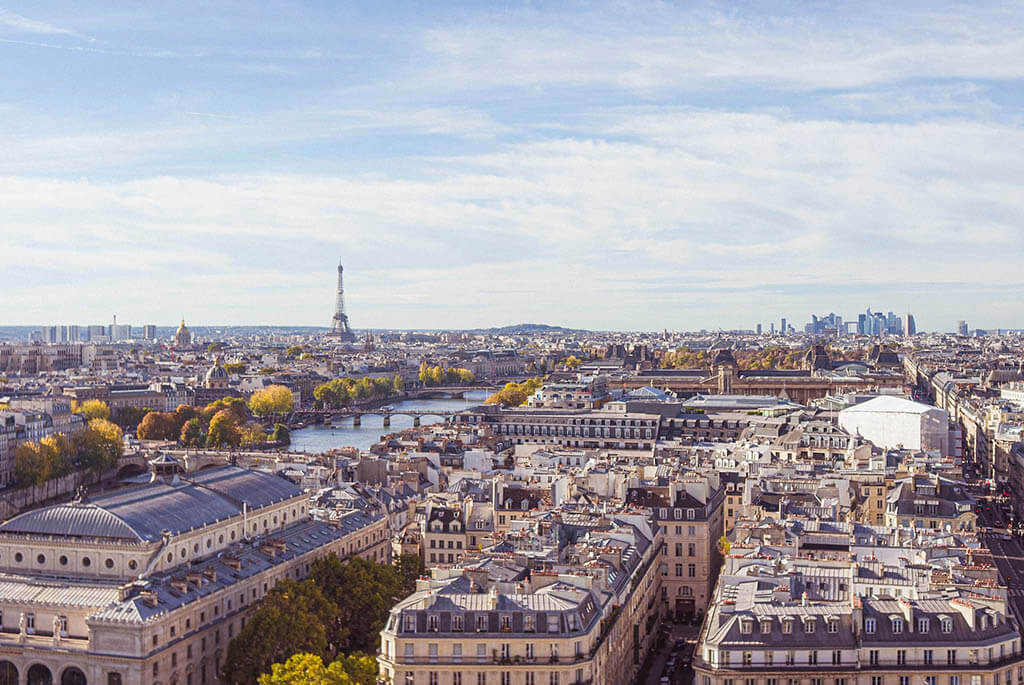 Vista sulla Torre Eiffel dall'hotel