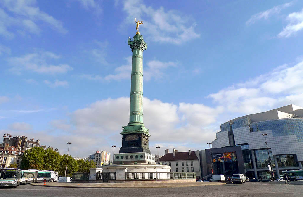 Passeggiata nel Marais: la place de la Bastille