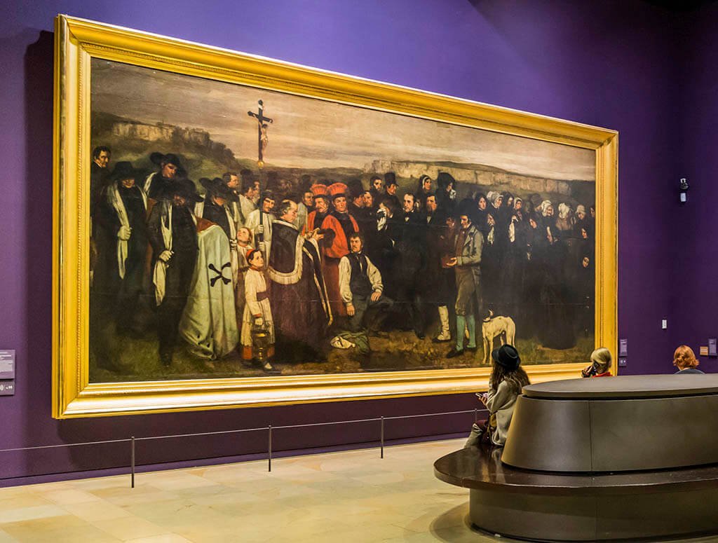 Musée d’Orsay: «Funerale a Ornans» di Courbet