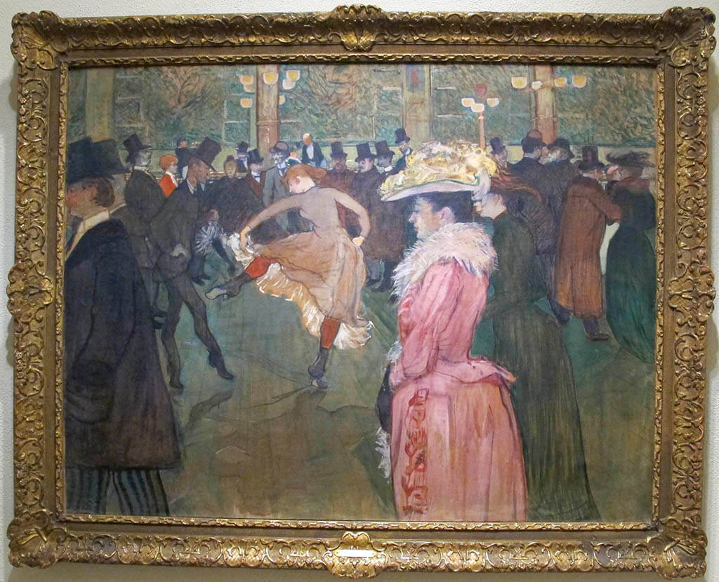 Dans in de Moulin Rouge 1890 Henri de Toulouse-Lautrec