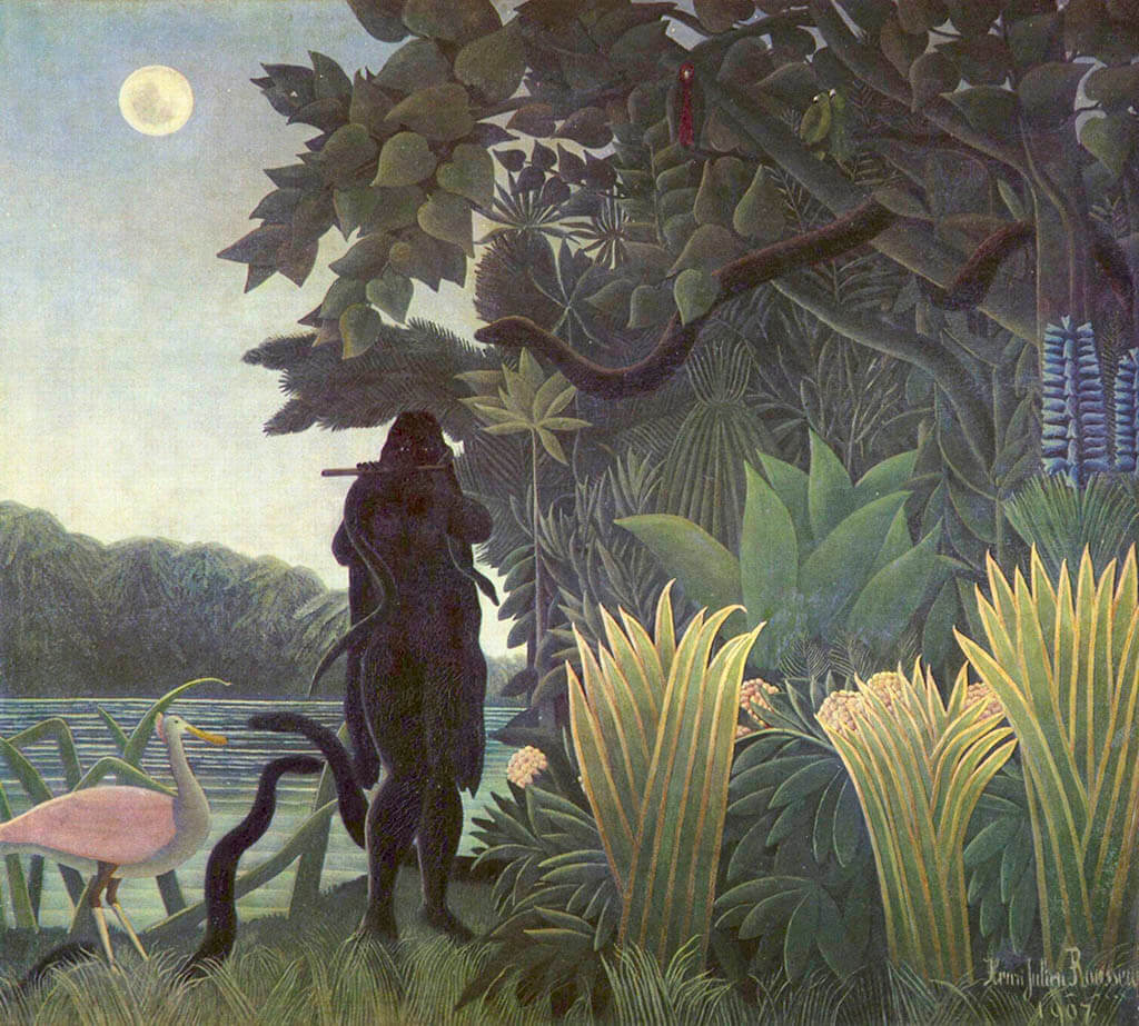 Dipinti al Museo d'Orsay: «Il cacciatore di serpenti» di Henri Rousseau